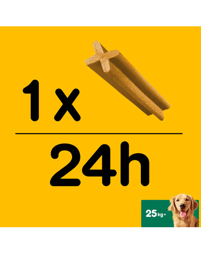PEDIGREE DentaStix (große Rassen) Zahnpflegeprodukte für Hunde 7 Stk. - 270g
