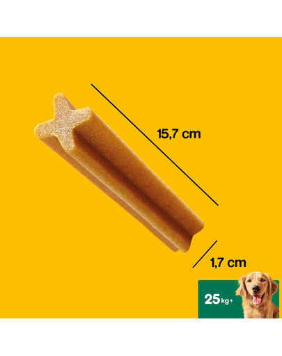 PEDIGREE DentaStix (große Rassen) Zahnpflegeprodukte für Hunde 7 Stk. - 270g