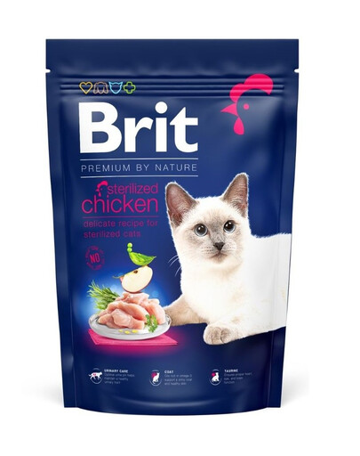 BRIT Cat Premium by Nature Sterilised chicken 300 g
