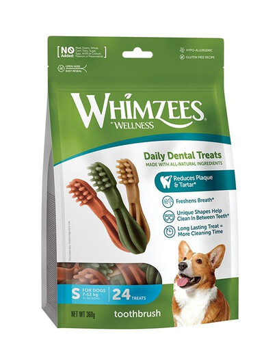 WHIMZEES Hunde-Kauzahnbürste S 24 Stück