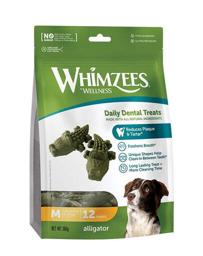 WHIMZEES  Zahnbeißer Aligator M 12 Stk.