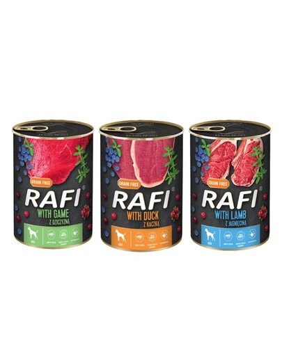 DOLINA NOTECI RAFI MIX - Wilde, Lamm, Ente 36x400g