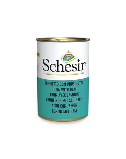 SCHESIR Thunfisch und Schinken Ergänzungsfuttermittel für Katzen 140 g