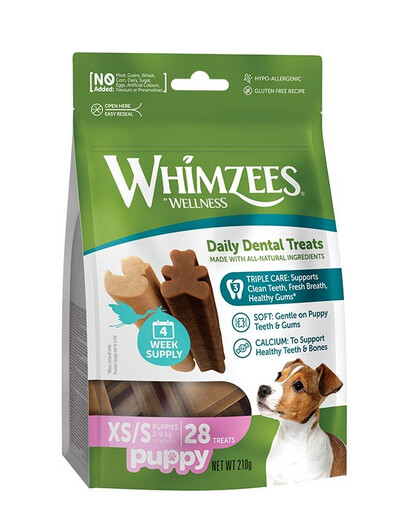 WHIMZEES Puppy XS/S Kauartikel für Welpen 28 Stück