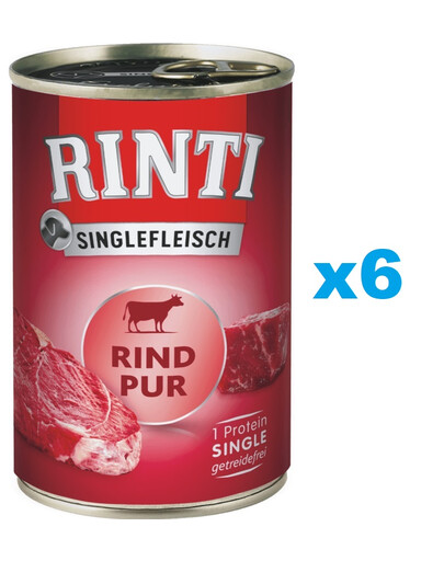 RINTI Singlefleisch Beef Pure Rind monoprotein 6x800 g