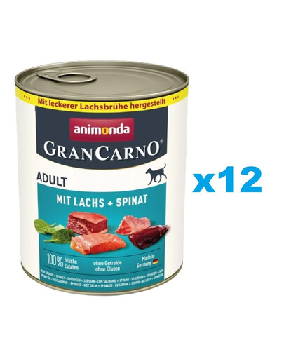 ANIMONDA GranCarno Adult Lachs und Spinat 12x800g