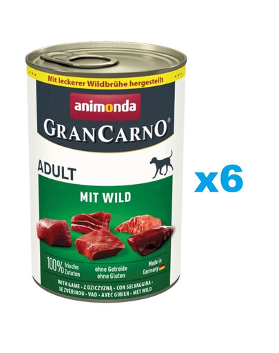 ANIMONDA GranCarno Adult Wildfleisch 6x400g