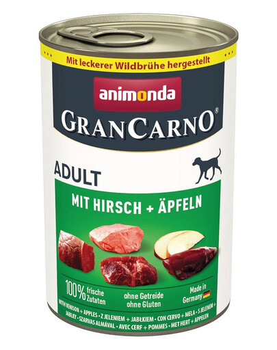 ANIMONDA GranCarno Adult Hirsch mit Apfel 6x400 g