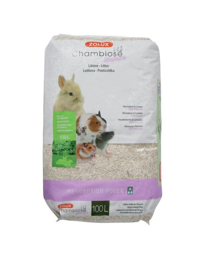 ZOLUX Chambiose Nature Einstreu für Nagetiere 100 l
