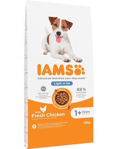IAMS for Vitality fettarm mit frischem Huhn 12 kg