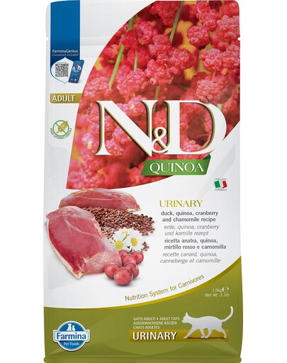 FARMINA N&D Cat Quinoa URINARY Duck 1.5 kg