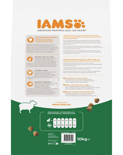 IAMS for Vitality mit Lammfleisch für adulte Katzen 10kg