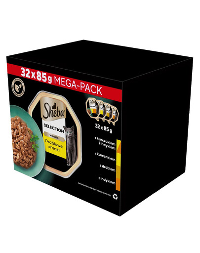 SHEBA Soßenschale Geflügel, Huhn und Pute 32x85g