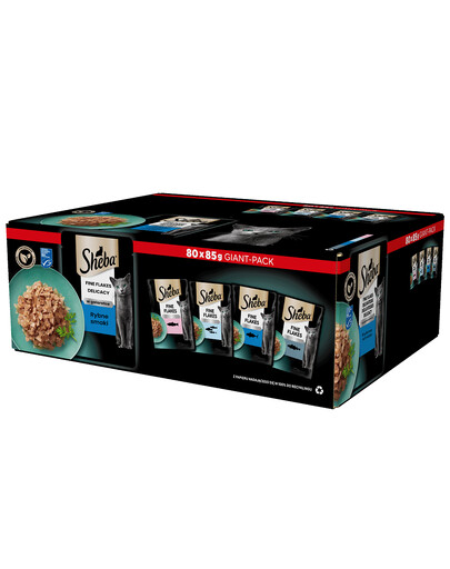 SHEBA Delicacy Multipack Fisch in Gelee 80 x 85g