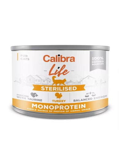 CALIBRA Cat Life Sterilised Turkey 200 g mit Truthahn für sterilisierte Katzen