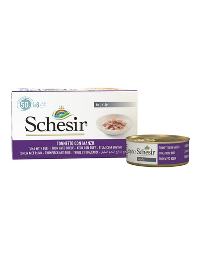 SCHESIR Thunfisch mit Rinderlende 50g x 6