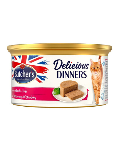 BUTCHER'S Classic Delicious Dinners mit Leber und Rindermousse 85 g
