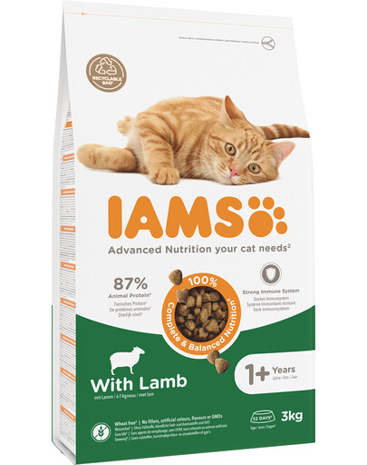 IAMS for Vitality mit Lammfleisch für adulte Katzen 3 kg