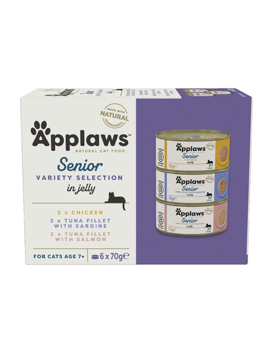 APPLAWS Cat Senior MIX selection 6 x 70 g