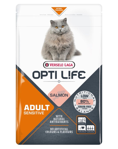VERSELE-LAGA Opti Life Cat Adult Sensitive Salmon 2.5 kg