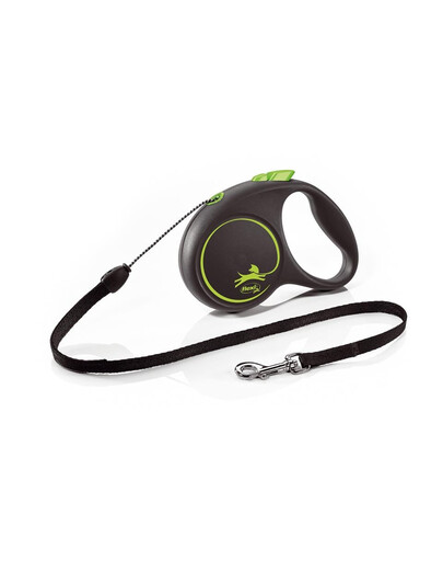 FLEXI Black Design S Seilleine 5 m Grun