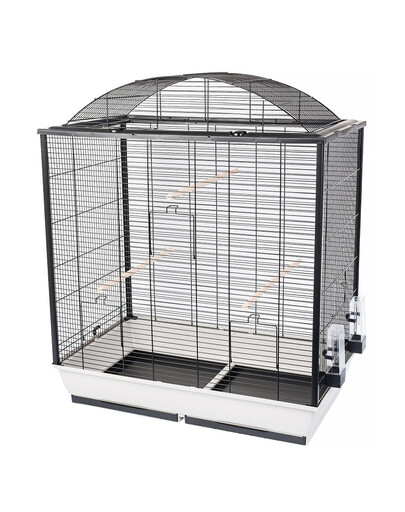 INTERZOO Nicola Vogelkäfig 78 cm warm grau