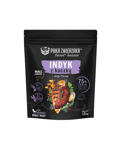 PAKA ZWIERZAKA Seventh Heaven Trockenfutter Pute und Ente Mini 1,5 kg