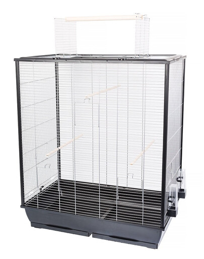 INTERZOO Fiona XL Vogelkäfig 78 cm schwarz