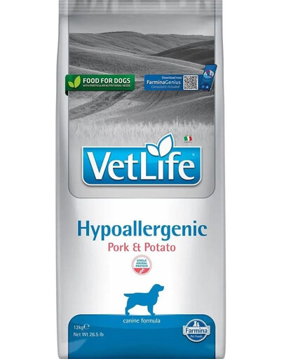 FARMINA VetLife Hypoallergenic Pork Potato 12kg