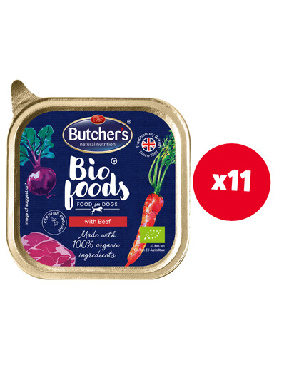 BUTCHER'S Bio Foods Rindfleischpastete 11 x 150 g
