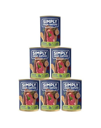 SIMPLY FROM NATURE Hirsche mit Buchweizen 6 x 400 g