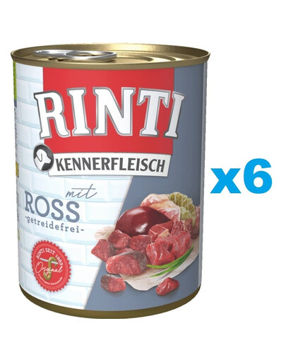 RINTI Kennerfleisch Pferdefleisch 6x800g
