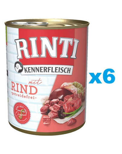 RINTI Kennerfleisch Rindfleisch 6x800g