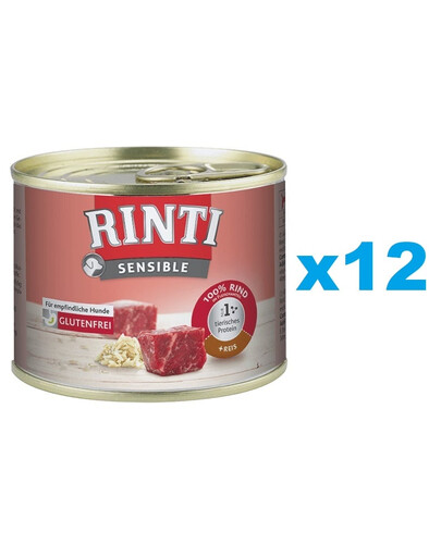RINTI Sensibles Rindfleisch mit Reis 12x185g