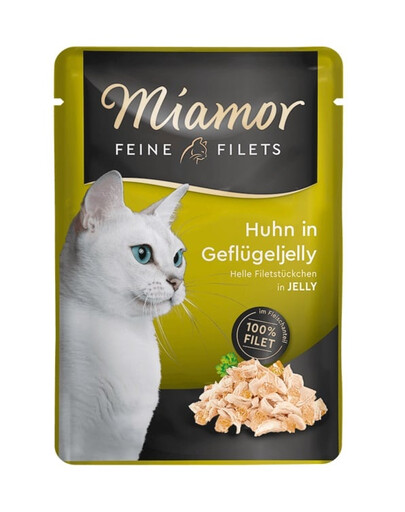 MIAMOR Feline Filets Huhn und Geflügel in Gelee 6 x 100 g