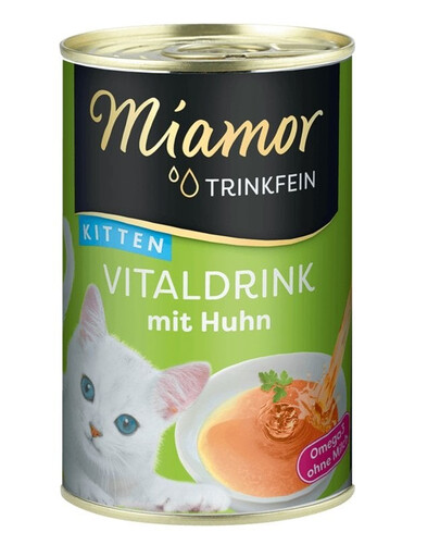 MIAMOR Trinkfein Suppe mit Huhn für Kätzchen 24x135 g