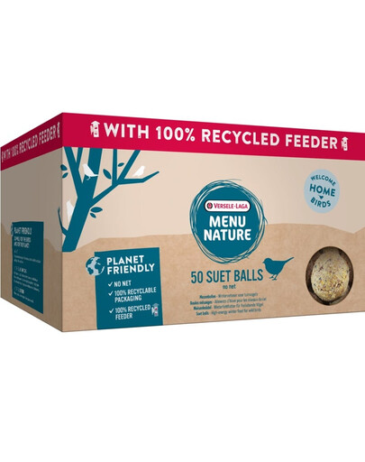 VERSELE-LAGA Menu Nature 50 Fettkugeln ohne Netz mit wiederverwendbarer Zuführung 4,5 kg