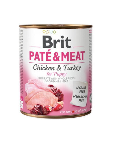 BRIT Pate&Meat puppy 800 g Welpenpastete