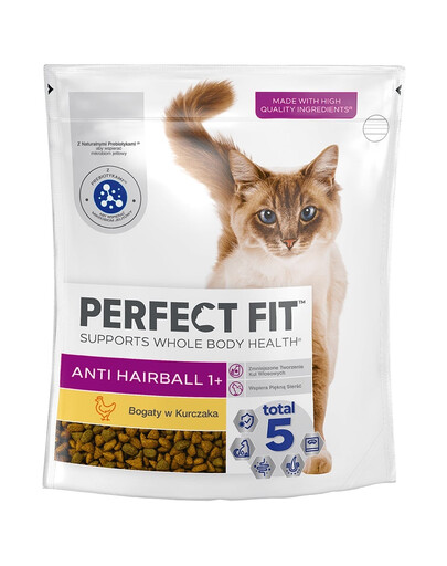PERFECT FIT (Hairball 1+) 750 g Reich an Huhn – Trockenfutter für Katzen