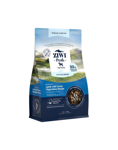 ZIWIPEAK Dog Steam & Dried Hundetrockenfutter mit Lammfleisch 800 g