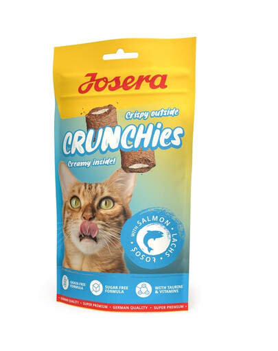 Crunchies with Salmon 60 g chrupiące przysmaki z łososiem dla kotów