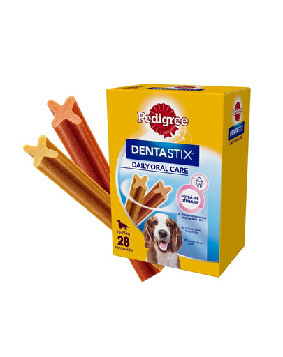 PEDIGREE DentaStix (mittlere Rassen) Zahnsnack für Hunde 28 Stück 4x180g