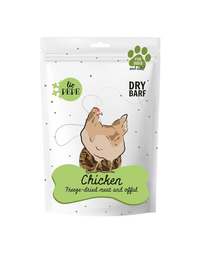 PEPE Freeze-dried liofilizowane mięso kurze serca 60 g