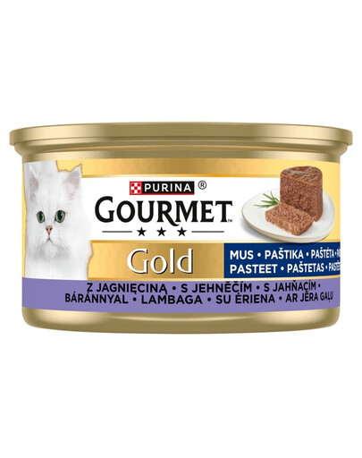 GOURMET Gold Mousse met Lam 85g Natvoer voor Katten