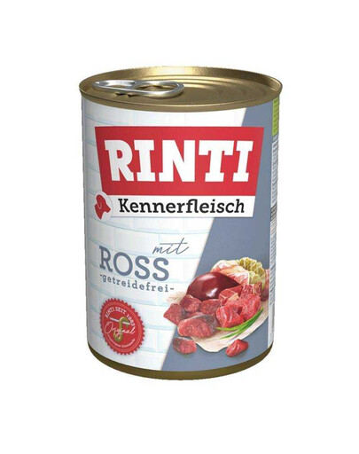 RINTI Kennerfleisch Paard 400 g Natvoer voor Honden