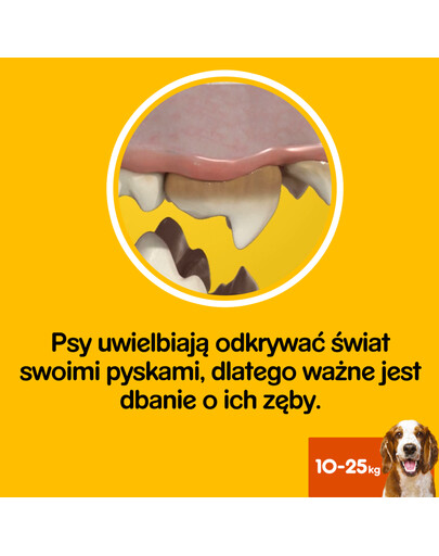 PEDIGREE DentaStix (średnie rasy) przysmak dentystyczny dla psów 28 szt 4x180g