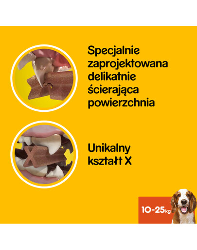 PEDIGREE DentaStix (średnie rasy) przysmak dentystyczny dla psów 28 szt 4x180g