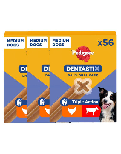 PEDIGREE DentaStix (średnie rasy) przysmak dentystyczny dla psów  24 x180 g