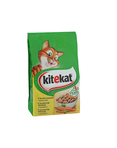 KITEKAT trockenes Hühnerfleisch und Gemüse 300g