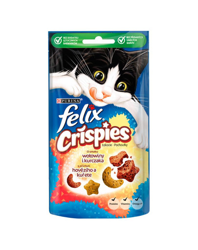 FELIX Crispies mit Rind- und Hühnerfleischgeschmack 45 g